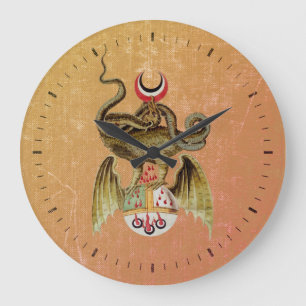 Grande Horloge Ronde Le dragon alchimiste