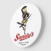 Grande Horloge Ronde Le Drive-In de Sandy (Angle)