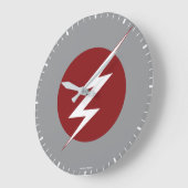 Grande Horloge Ronde Le Flash | Logo du boulon éclair (Angle)