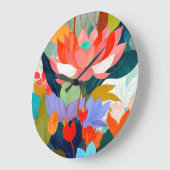 Grande Horloge Ronde Le jardin de velours (Angle)