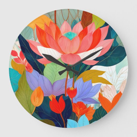 Grande Horloge Ronde Le jardin de velours (Recto)