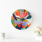 Grande Horloge Ronde Le jardin de velours (Maison)