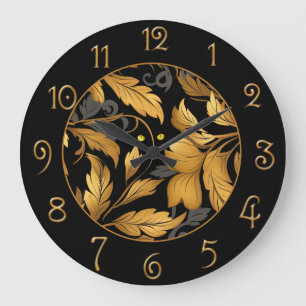 Grande Horloge Ronde Le jardin des chats