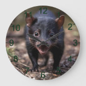 Grande Horloge Ronde Le jeune Diable de Tasmanie, (Recto)