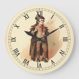Grande Horloge Ronde Le livre de l'amour de Kyd, Oliver Twist de Dicken