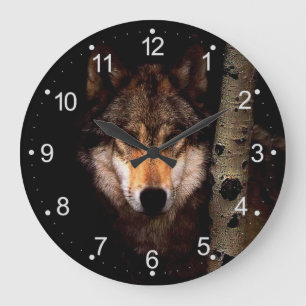 Grande Horloge Ronde Le loup fantôme