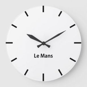 Grande Horloge Ronde Le Mans City Time Zone Newsroom Wall