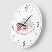 Grande Horloge Ronde Le Merci ne nous mange pas (Angle)