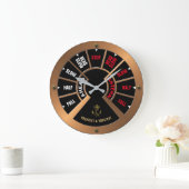 Grande Horloge Ronde Le Modèle Chadburn du vaisseau Steampunk (Maison)