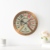 Grande Horloge Ronde Le Modèle Chadburn du vaisseau Steampunk (Maison)