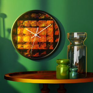 Grande Horloge Ronde Le Mur Arrondi Abstrait