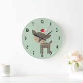 Grande Horloge Ronde Le Père Noël (Maison)