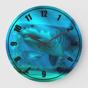 Grande Horloge Ronde Le plus grand requin