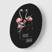 Grande Horloge Ronde Le poison de Flamingos (Angle)