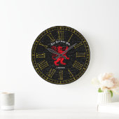 Grande Horloge Ronde Le Pub Rouge Vintage (Maison)
