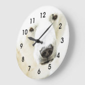 Grande Horloge Ronde Le regard d'un ours polaire (Angle)