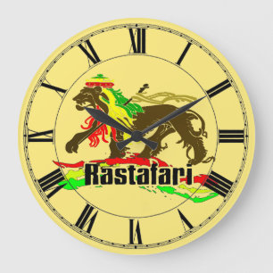 Grande Horloge Ronde Le reggae rastafarian, drapeau de la Jamaïque