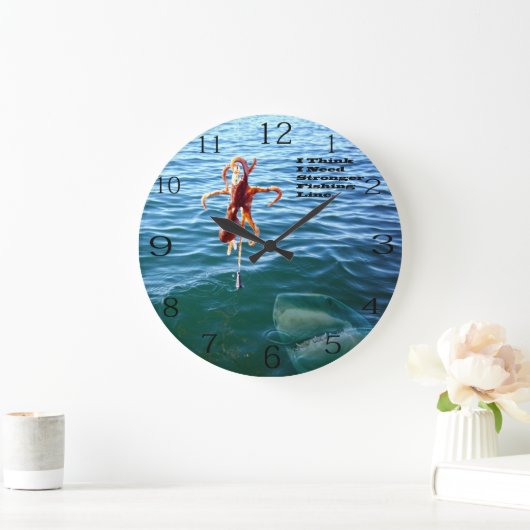 Grande Horloge Ronde Le Requin Drôle Veut La Poutarde, (Maison)