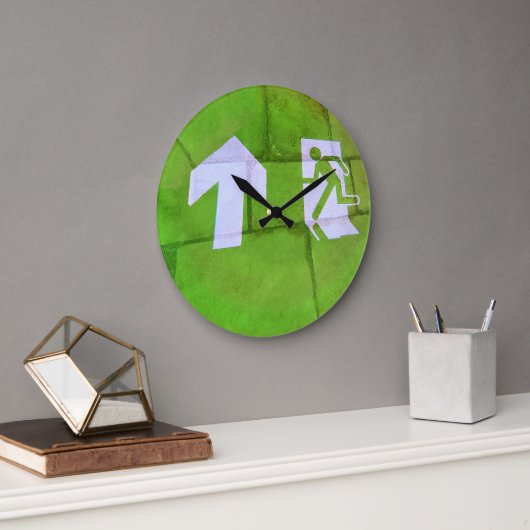 Grande Horloge Ronde Le Sol mène le Chemin. (Bureau)