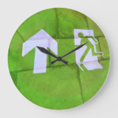 Grande Horloge Ronde Le Sol mène le Chemin. (Recto)