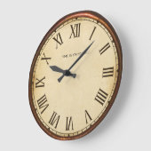 Grande Horloge Ronde Le Temps Est Cher (Angle)