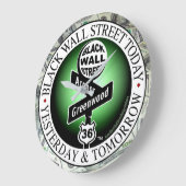 GRANDE HORLOGE RONDE LE TEMPS EST DE L'ARGENT (Angle)