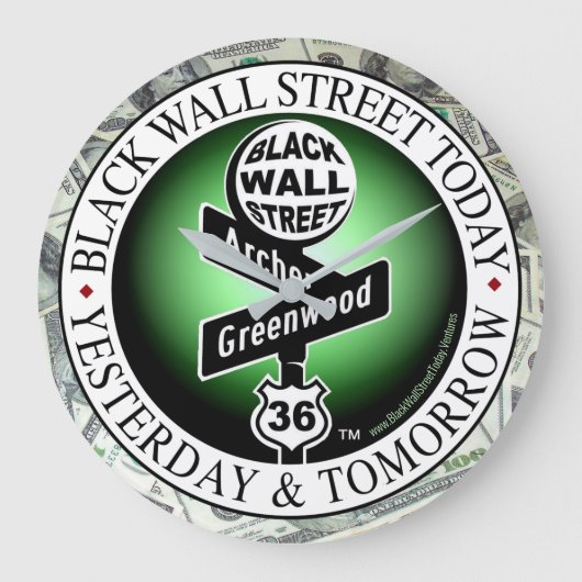 GRANDE HORLOGE RONDE LE TEMPS EST DE L'ARGENT (Recto)