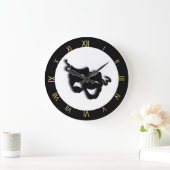 Grande Horloge Ronde Le Théâtre unique de Wall Clock (Maison)