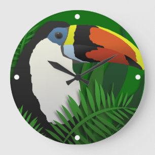Grande Horloge Ronde Le toucan grand