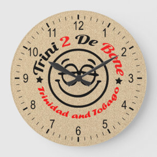 Grande Horloge Ronde Le Trinidad-et-Tobago Trini à l'os