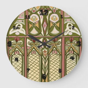 Grande Horloge Ronde Le verre souillé d'arts et de métiers a inspiré