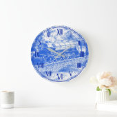 Grande Horloge Ronde L'écossais volant - (Maison)