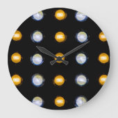 Grande Horloge Ronde LED, fermer l'arrière - plan abstrait. (Recto)