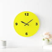 Grande Horloge Ronde Lemon Yellow (Maison)