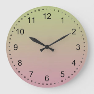 Grande Horloge Ronde Lémonade rose