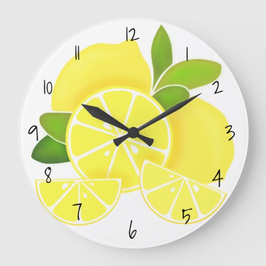 Grande Horloge Ronde Lemons | Sunny citrus (Recto)