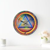 Grande Horloge Ronde Lens Of Providence Wall Clock (Maison)