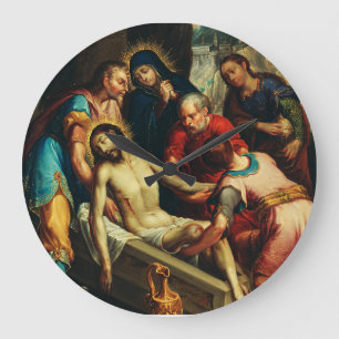 Grande Horloge Ronde L'ensevelissement du Christ Juan Rodríguez Juarez