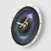 Grande Horloge Ronde Lentières de caméra (Angle)