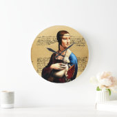 Grande Horloge Ronde Léonard de Vinci Lady avec Ermine (Maison)