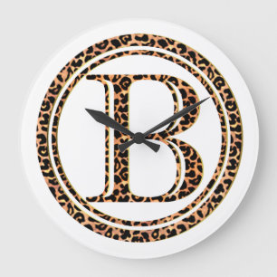 Grande Horloge Ronde léopard B