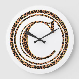 Grande Horloge Ronde léopard C