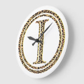 Grande Horloge Ronde léopard I (Angle)