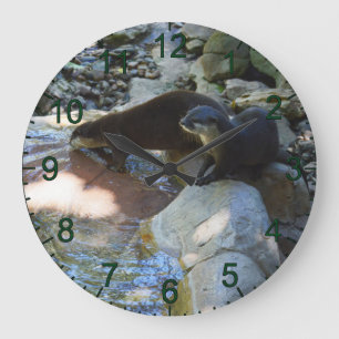 Grande Horloge Ronde Les Boissons de Otter, Wall Clock