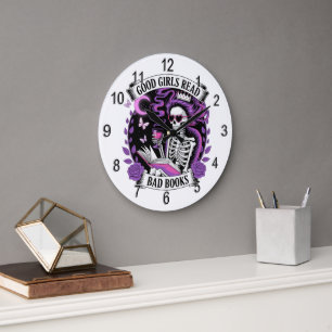 Grande Horloge Ronde Les Bonnes Filles Lisent Les Mauvais Livres
