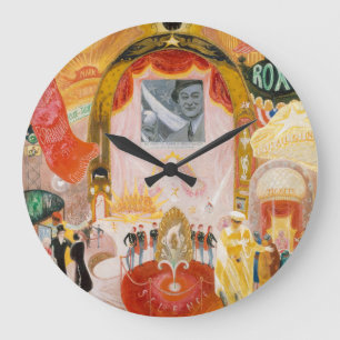 Grande Horloge Ronde Les cathédrales de Broadway par Florine Stettheime