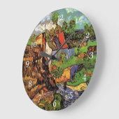 Grande Horloge Ronde Les célèbres peintures de Van Gogh (Angle)