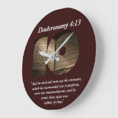 Grande Horloge Ronde Les dix commandements (Angle)