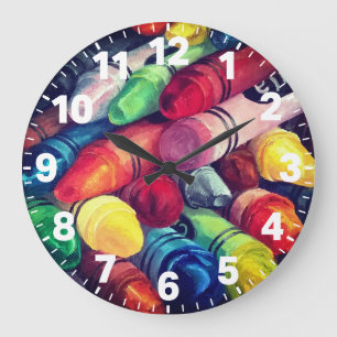 Grande Horloge Ronde Les enseignants colorent notre monde Moment des cr