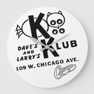 Grande Horloge Ronde Les Flame Restaurants de l'Illinois